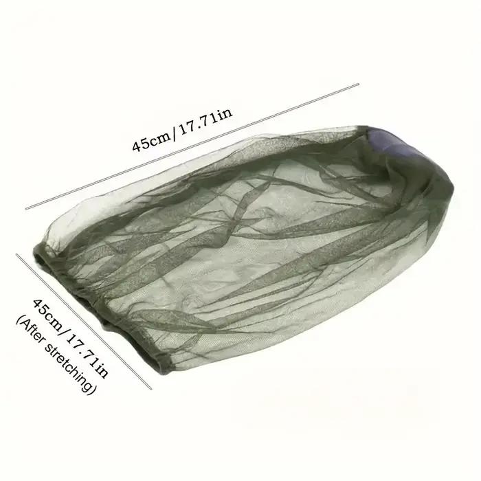 Chapeau anti-moustiques filet de pêche avec protection intégrale pour randonnée et camping