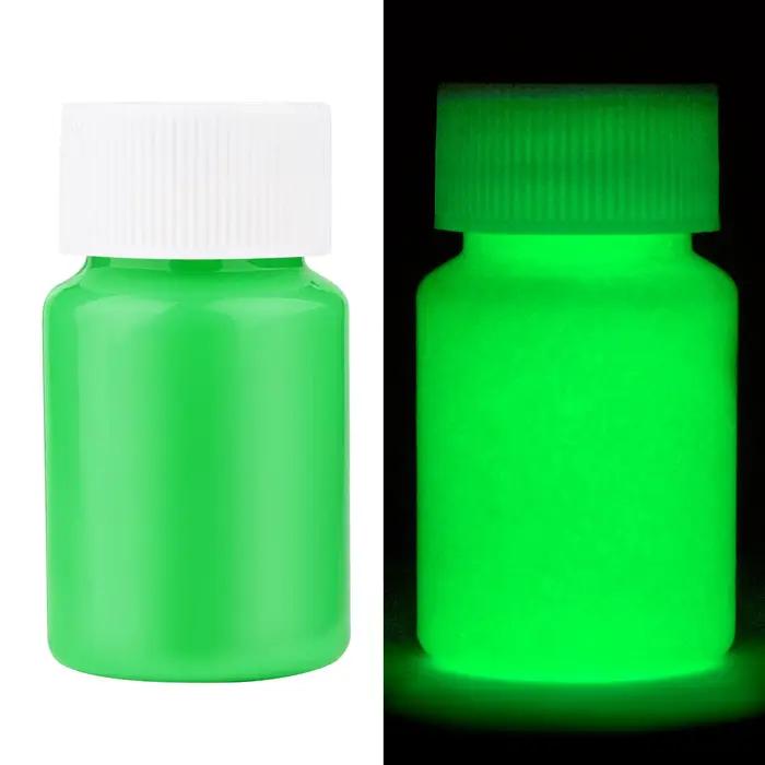Peinture acrylique fluorescente longue durée 20/30g pour pêche nocturne - Pigment lumineux auto-éclairant