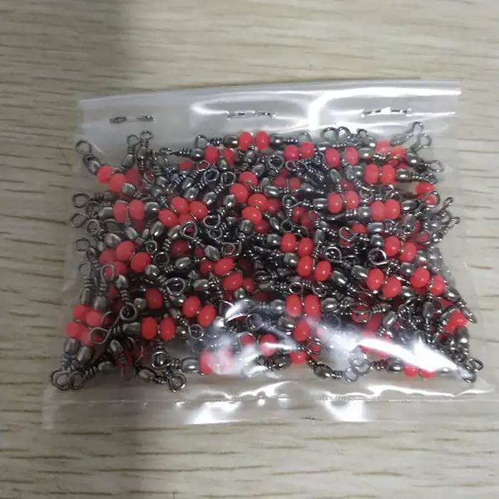 10/30/50Pcs Triple Swivels à Roulements pour Pêche - Accessoires Solides Connecteurs Hameçons Équipement