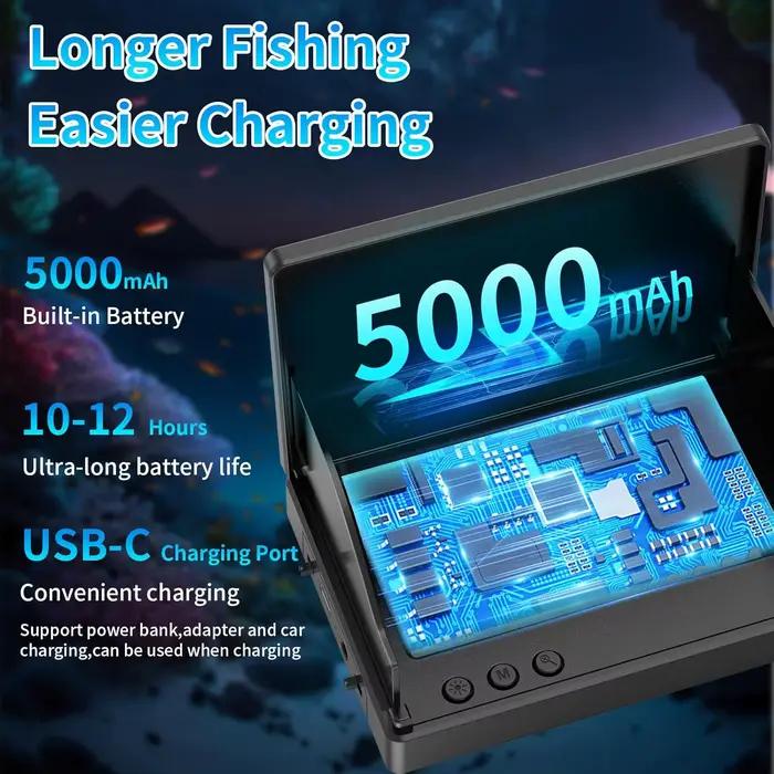 Caméra de pêche sous-marine 1080P 4.3" LCD - Fish finder étanche avec vision nocturne portable