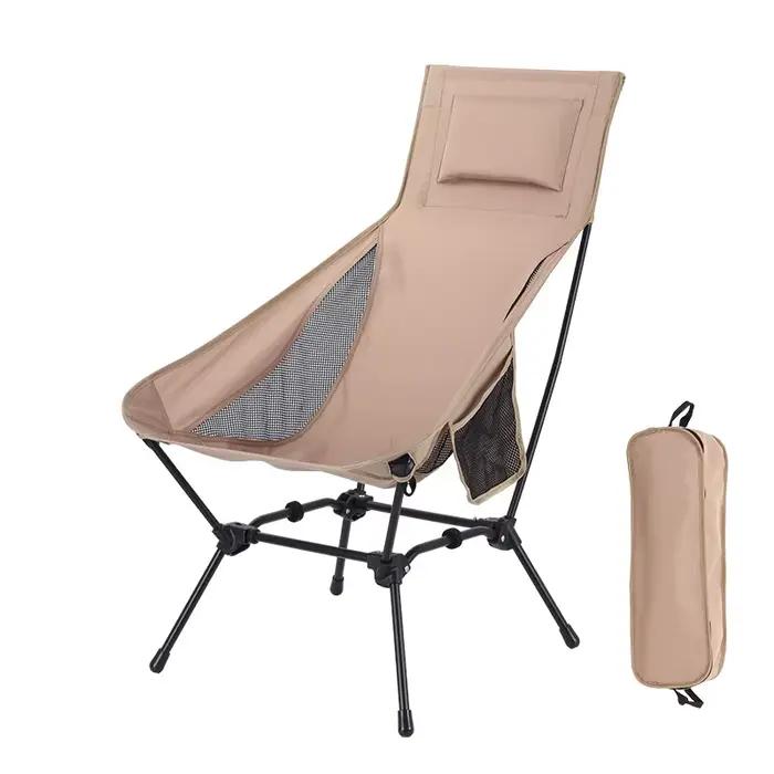 Chaise de camping pliante légère structure carrée pour pêche randonnée et montagne portable