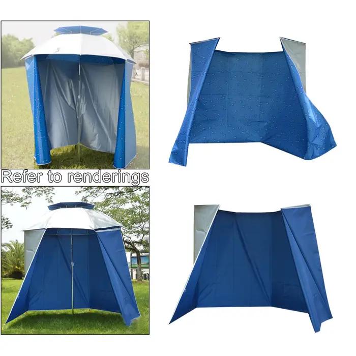 Abri parapluie court pêche pliable avec pochette de transport camping extérieur