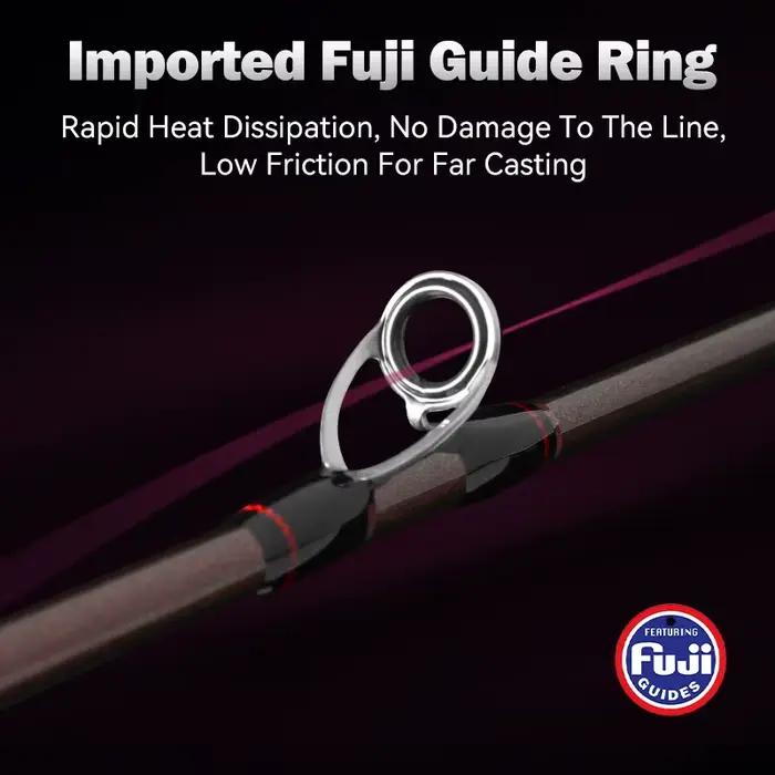 Canne pêche daurade royale LEYDUN Red Sea 1.75M pointe titane super légère, casting mer, canne bateau Tyraba