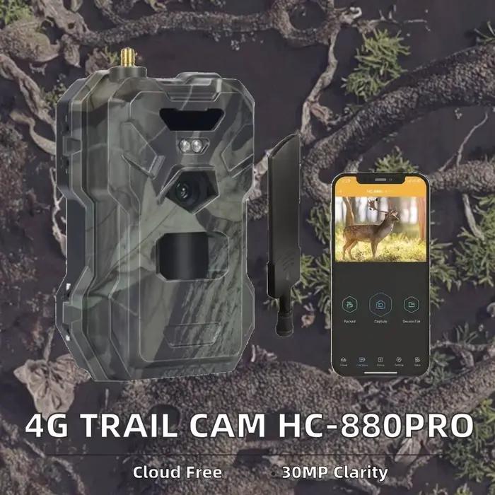 Caméra de chasse Suntekcam HC-880Pro 4G LTE 30MP étanche IP65 avec streaming live 2K et service cloud
