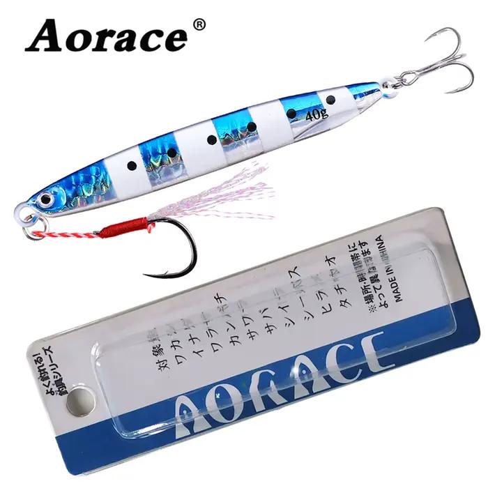 Leurre métal casting Aorace 1PCS ultra coulant 10G 21G 40G pour pêche au leurre du bord et surfcasting