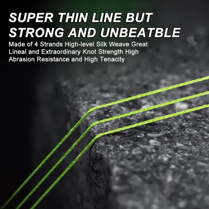 Ligne MIFINE Devil's Wire 150M 4X tressée fine et solide pour pêche légère perche, black bass, truite