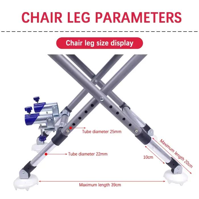 Fauteuil de pêche pliant réglable 180° avec dossier aluminium - Chaise portable pour camping et pêche