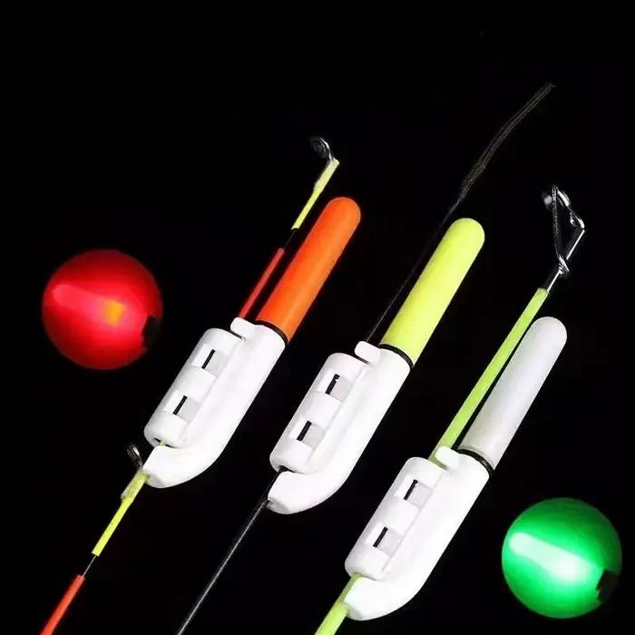 Bâton lumineux LED amovible pour pêche nocturne rocheuse - Flotteur étanche électronique avec batterie utile
