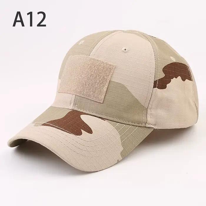 Casquette camouflage tactique pêche combat - Snapback unisexe paintball outdoor été protection solaire