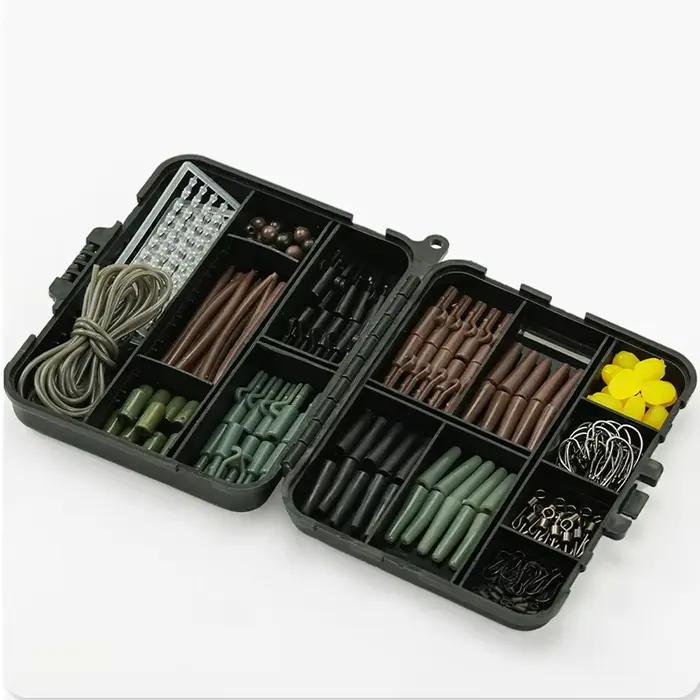 Accessoires pêche carpe 173 pièces - Montages rigs émerillons doubles côtés équipement carpe