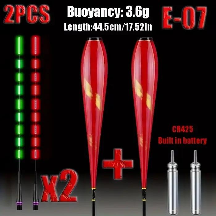 2 flotteurs LED indicateurs de touche - Changement de couleur électronique avec batterie CR425