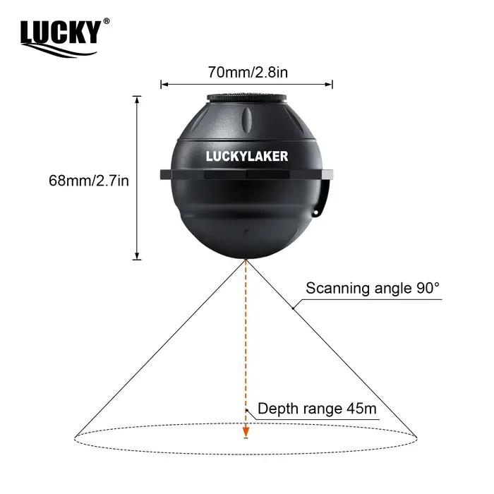 Fish Finder WiFi LUCKY FF916 120m portée 45m profondeur compatible iOS Android sans fil