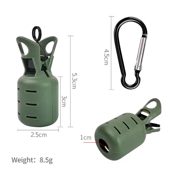 Kit protection leurres calmar 6 pièces Webfoot octopus egi cover avec mousqueton pêche mer
