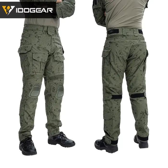 Pantalon combat IDOGEAR G3 gen3 avec genouillères pêche sport - Camouflage MC qualité 3201