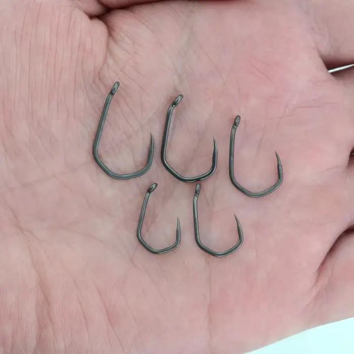 Hameçons sans ardillon PTFE 50 pièces Hirisi - acier inoxydable haute carbone pour pêche no-kill