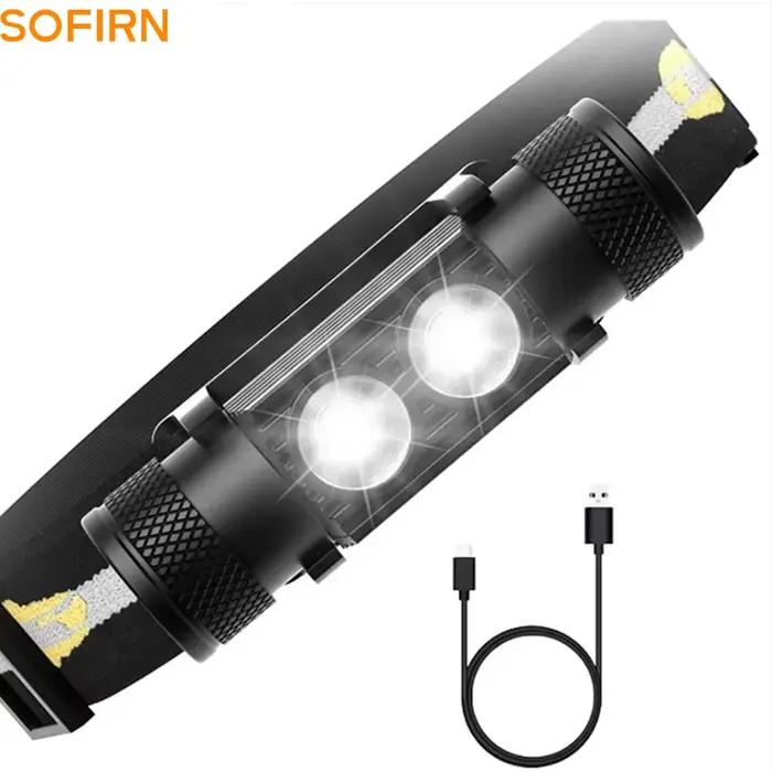 Frontal H25S double LED SST40 1200lm rechargeable USB pour pêche tactique et professionnelle