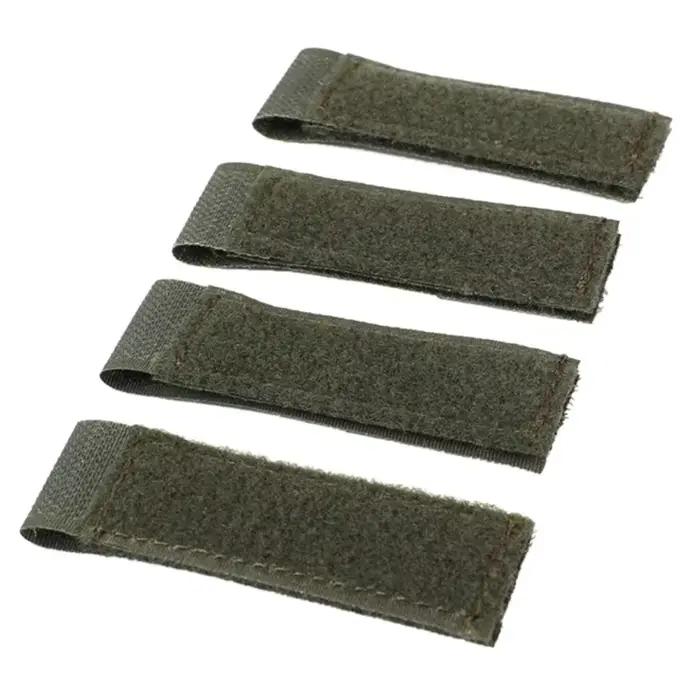 Kit adaptateurs MOLLE pour patchs pêche - 4 bandes conversion Hook&Loop personnalisation équipement