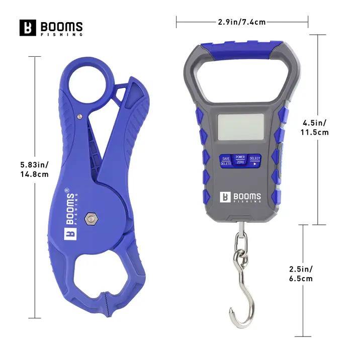 Booms Fishing Portable Fishing Gripper Lip Grip Digital Electronic Scale Fish Co