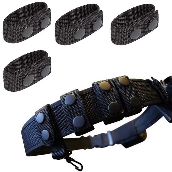 Lot boucles ceinture tactique pêche - 4/8 pièces, maintien équipement, sangles nylon robuste
