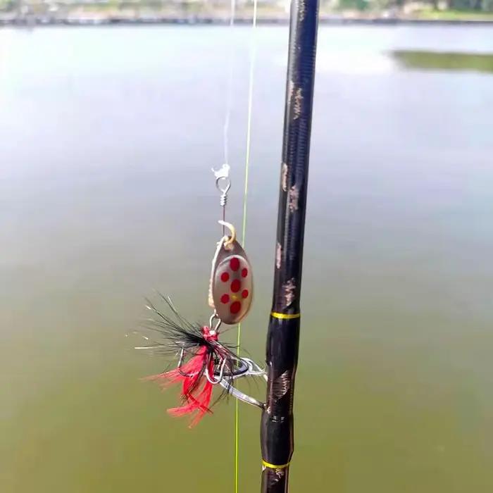 Cuillères spinner métalliques 2g à 8g lot 10 pièces - Spoonbaits légers pour brochet et truite