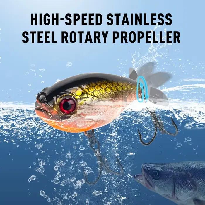 Leurre flottant popper 35mm pour truite broche perche, appât dur artificiel leurre topwater wobblers