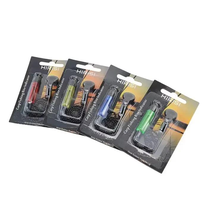 Alarme de touche pêche carpe avec swinger chaîne acier aluminium - indicateur morsure 4 couleurs