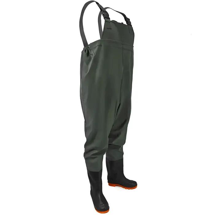 Waders pêche pantalon bavette caoutchouc OMEGA taille 45 pour pêche en rivière et lac