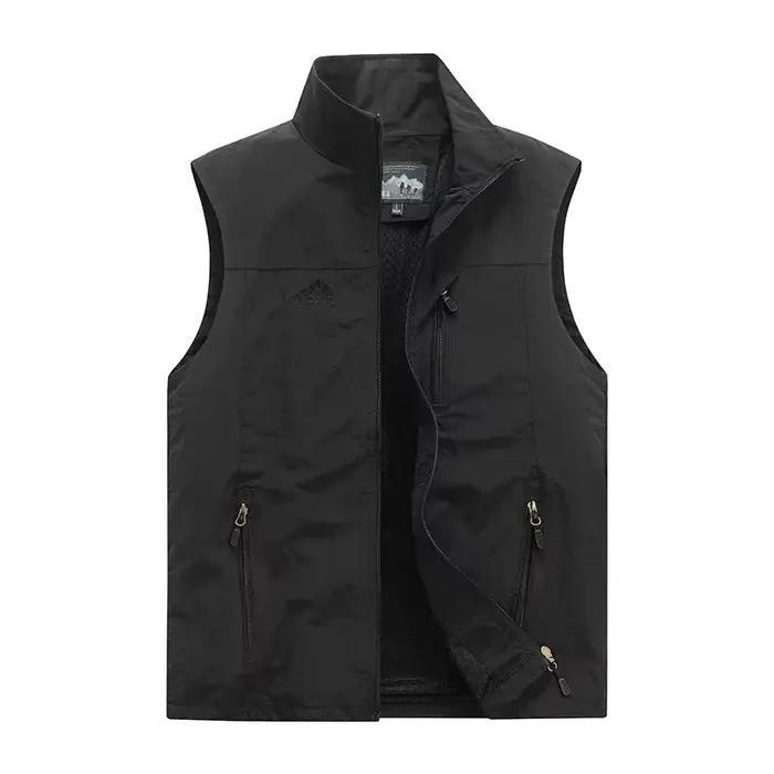 Gilet chaud respirant homme pour pêche montagne et camping, confortable et coupe-vent printemps automne