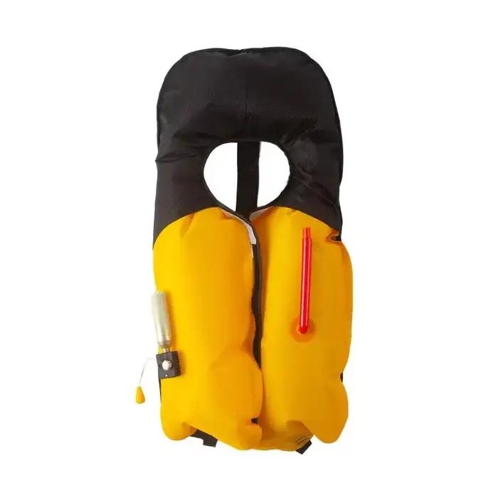 Gilet de sauvetage gonflable professionnel pour pêche - Grande flottabilité automatique léger adulte
