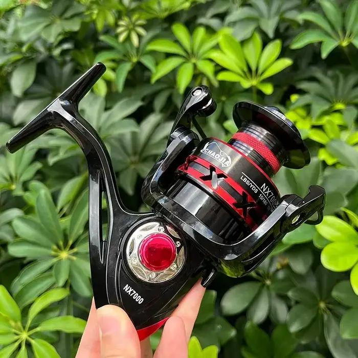 Moulinet spinning 10KG max drag, carrosserie métal durable, pour pêche eau douce et salée, roulements à billes