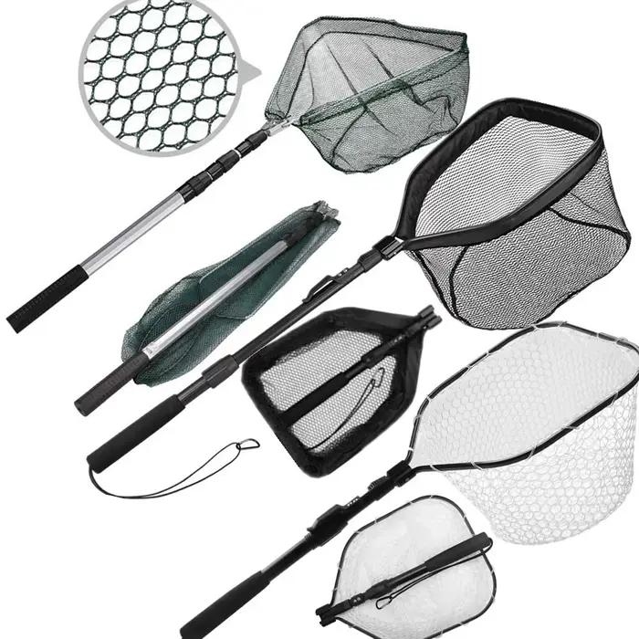 Filet de pêche télescopique 55 à 190 cm pour salmonidés, carpe et silure, pliable et facile à manœuvrer