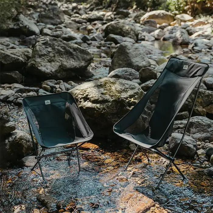 Naturehike L04 fauteuil lune pliant pêche - Chaise camping légère portable résistante 600D alliage aluminium