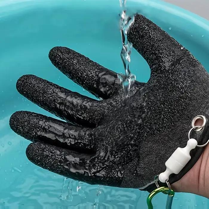 Gants de pêche magnétiques anti-dérapants étanches avec système de libération pour capture de poissons