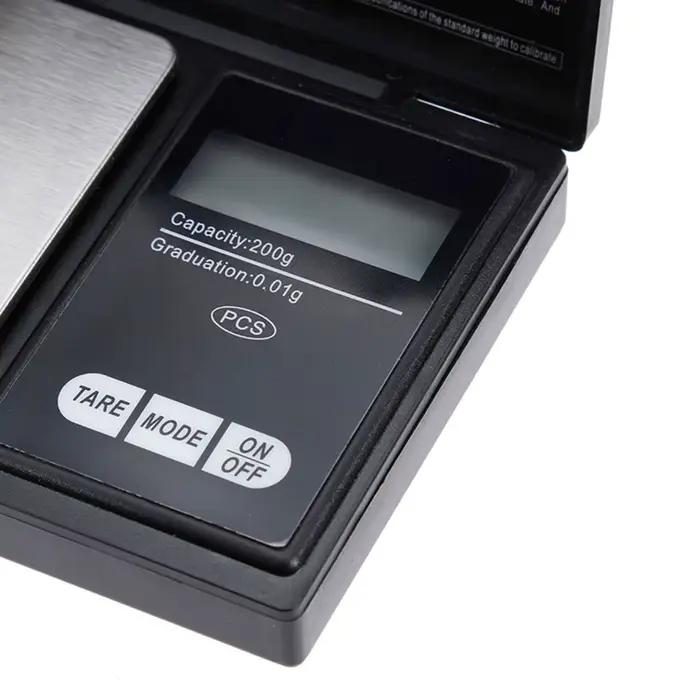 Balance numérique poche inox pêche précision 0.01g pesée appâts or portable
