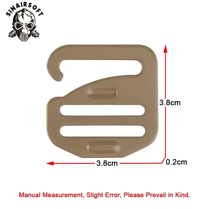 Crochets G pour équipement pêche tactique - Connecteur modulaire poches FCPC attache rapide airsoft