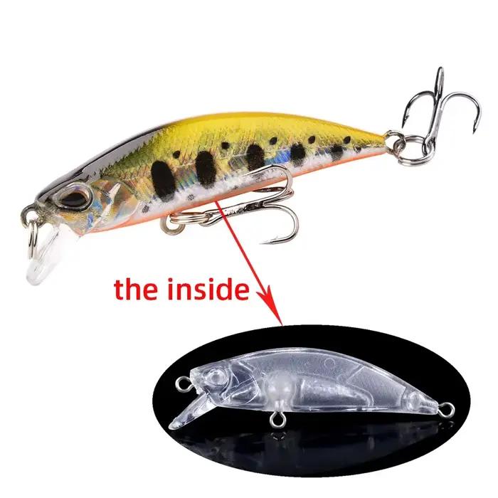 15 leurres minnow flottants/coulants pour truite et brochet - crankbait avec yeux 3D