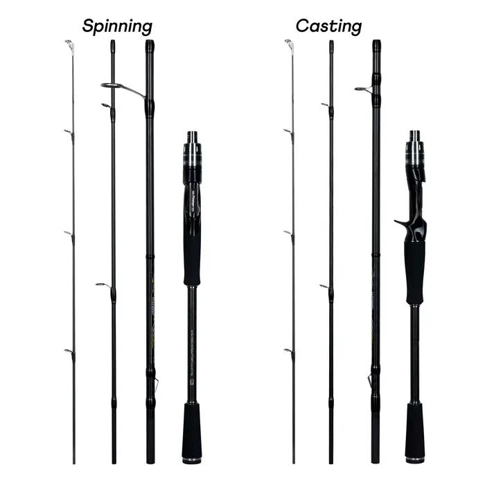 Canne à pêche leurres MAXIMUS 1.8-3.0m 30T carbone spinning baitcasting guides FUJI 3-35g L/M/MH