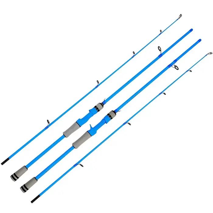 Canne leurre BAKAWA baitcasting spinning 2 brins fibre carbone 5-30g puissance M ultralight