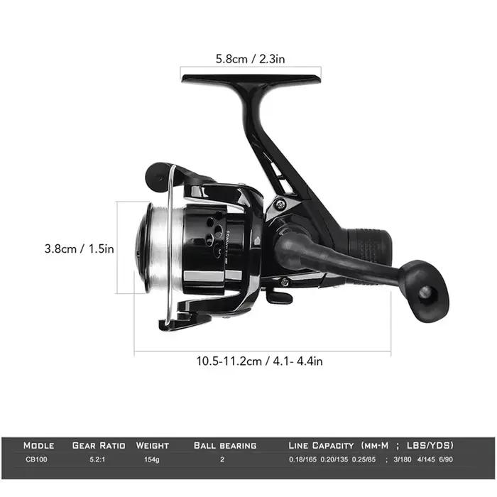 Combo canne moulinet télescopique kit complet pêche spinning avec leurres hôtes accessoires pêche nomade