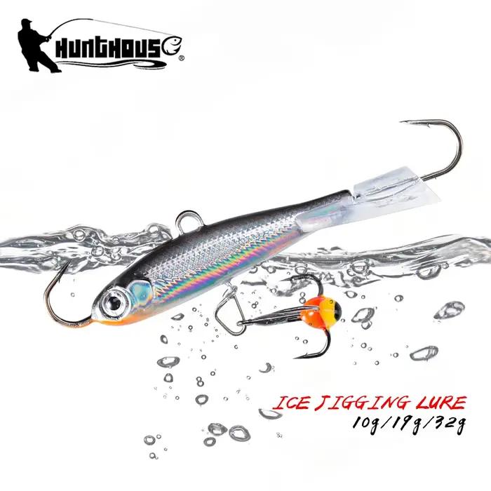 Leurre de pêche sous glace Hunthouse 75mm pour brochet perche et sandre, appât dur leurre équilibré