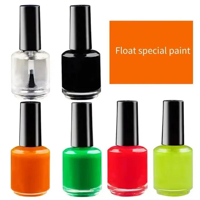 Peinture fluorescente 15ML pour flotteurs de pêche - Peinture rapide séchage pour réparation et personnalisation