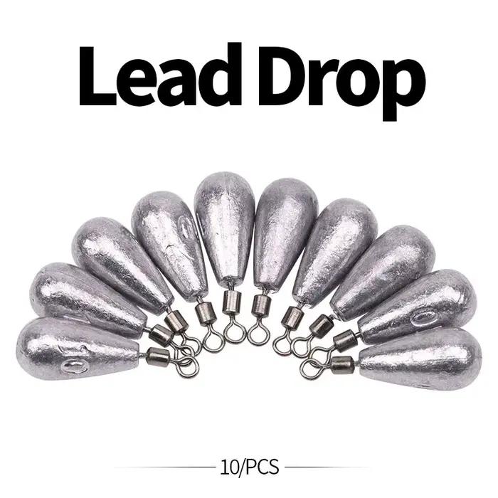 Plombs souples à libération rapide 10g x10 pour pêche au leurre et appâts souples
