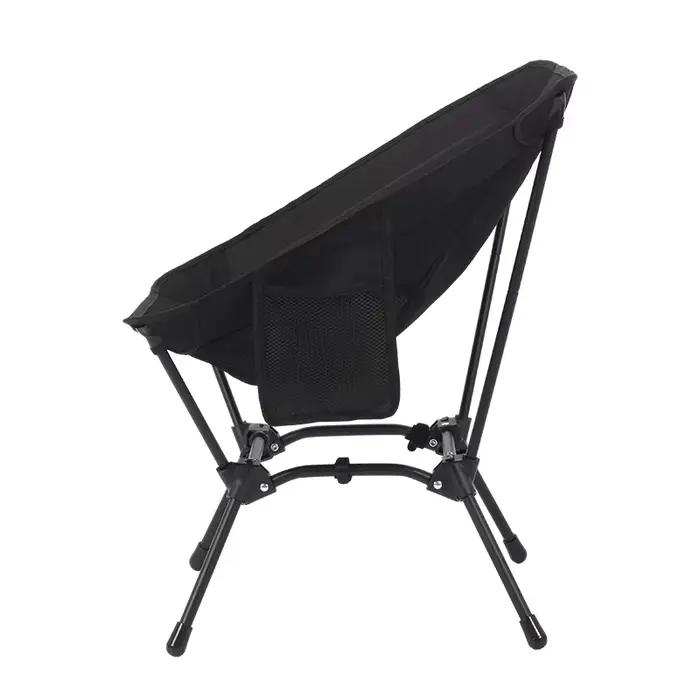 Tabouret de pêche carré structure robuste - chaise pliante camping fer légère fauteuil lune