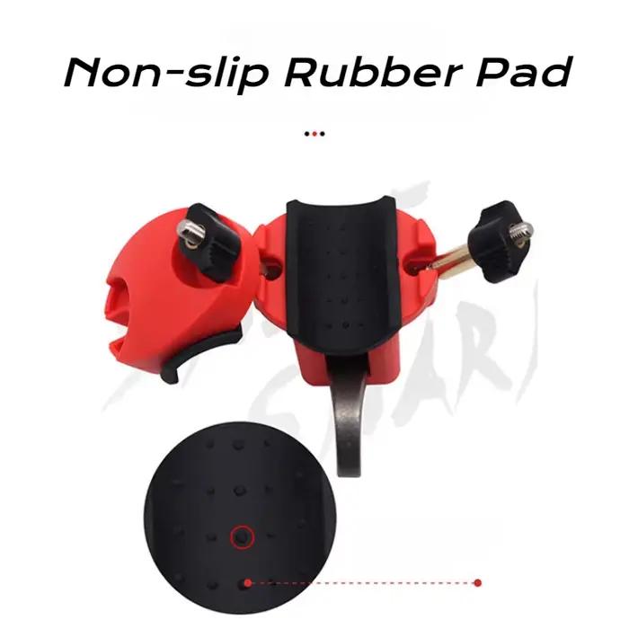 Support canne à pêche bateau avec pince réglable et porte-cartes pour pêche en mer pratique