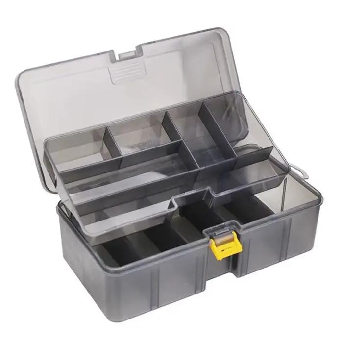Boîte de pêche étanche et durable double face pour leurres et appâts plastiques