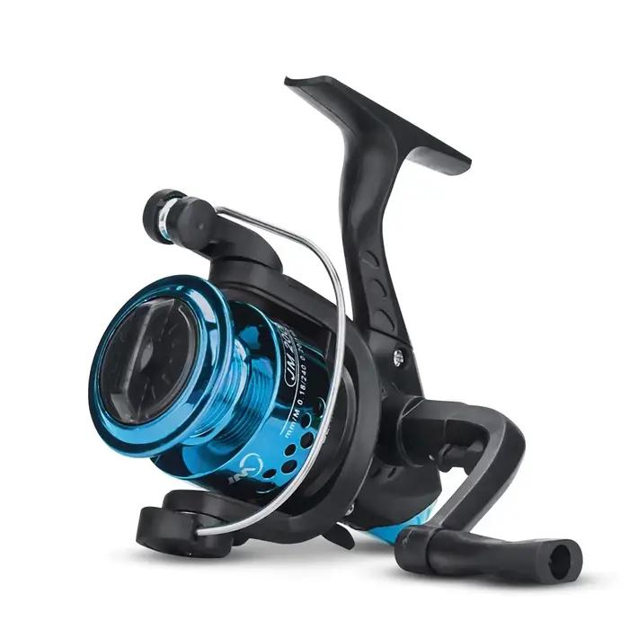 Moulinet spinning 5.2:1 pour pêche au leurre - Roue plastique robuste, idéal trolling et pêche en bateau