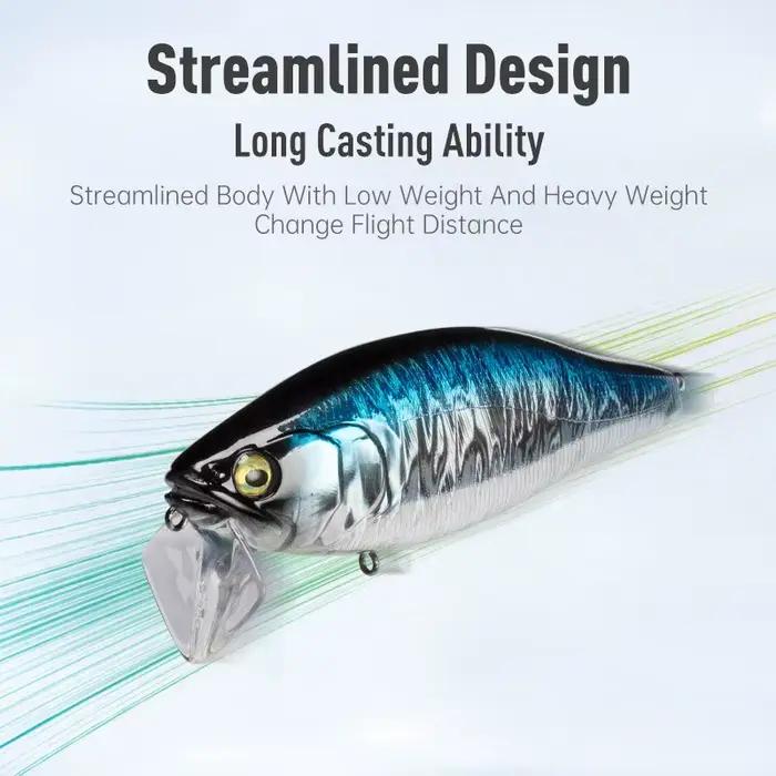 Leurre I-JACK Minnow 107.7mm 30g flottant - Wobbler avec système sonore pour brochet et black bass