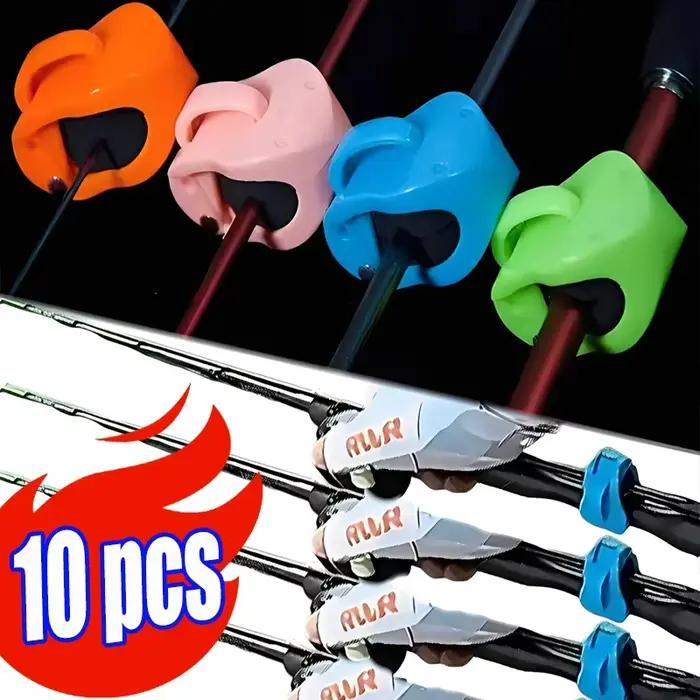 Clip fixation rapide canne pêche 2/4 pièces portable détachable pour pêche plage