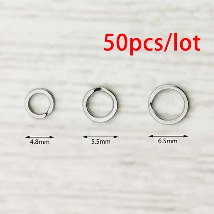 50 émerillons doubles clips acier inox - Connecteurs rapides pour hameçons pêche carpe - Accessoires
