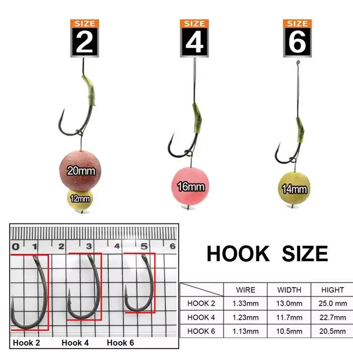 Montages hair rig prêts à l'emploi pour pêche carpe avec sections soft hook link et booms loop combi